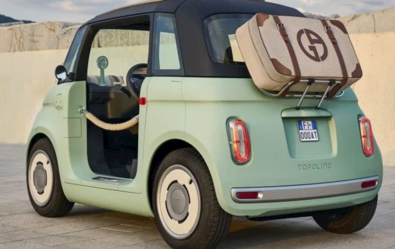 Fiat Topolino Dolce Vita vert d'eau, prête pour l'escapade